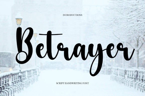 Betrayer: A Handwritten Font for Editorial Elegance