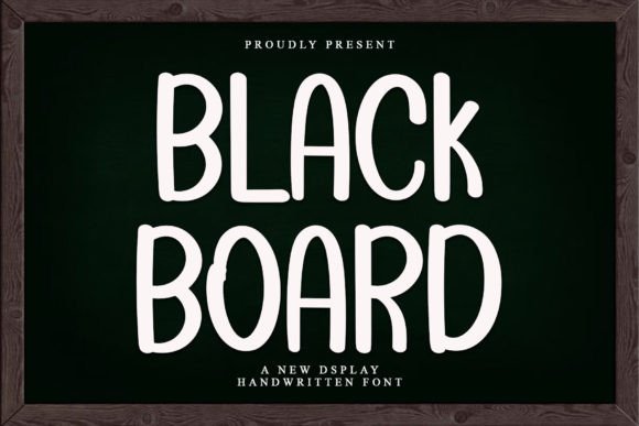 Black Board: A Handwritten Font for Creative Projects