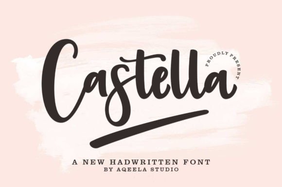 Castella: A Handwritten Font for Elegant Design