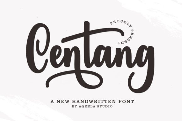 Centang: A Handwritten Font for Creative Makers