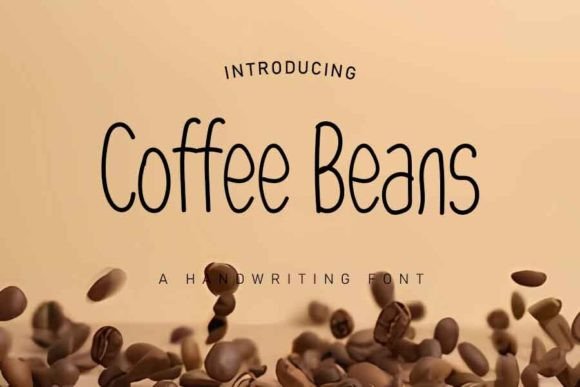 Coffee Beans Font for Web Design