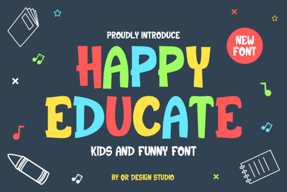 Happy Educate Font for Creative Projects