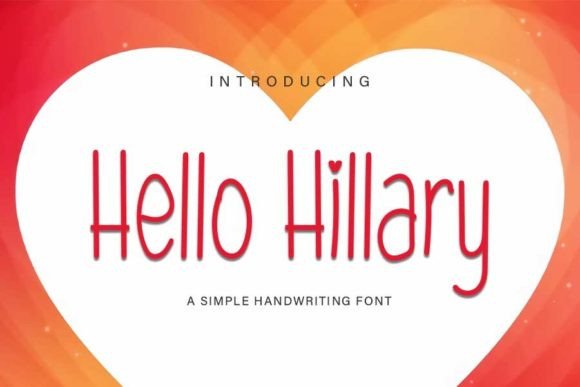 Hello Hillary Font
