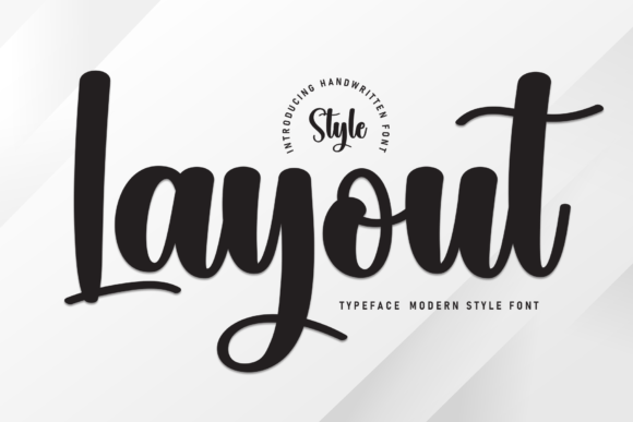 Layout: A Handwritten Font for Elegant Design