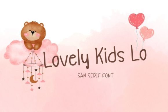 Lovely Kids Lo Font for Creative Marketing