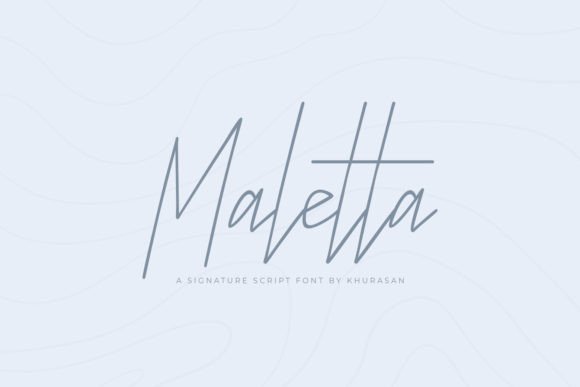 Maletta: A Stylish Script Font