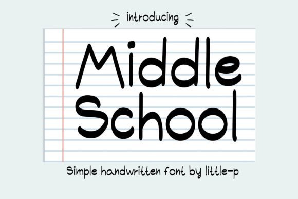 Middle School Font for Web Design