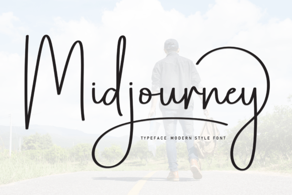 Midjourney: A Stylish Script Font