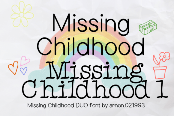 Missing Childhood Font for Business