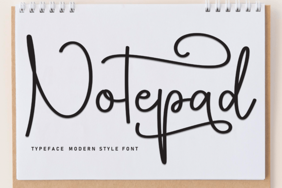 Notepad: A Creative Font for Web Design