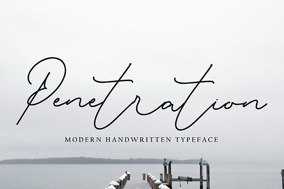 Penetration Font: Elegant Script for Creative Makers