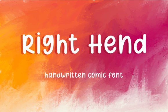 Right Hend Font for Creative Projects