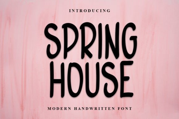 Spring House: A Stylish Handwritten Font