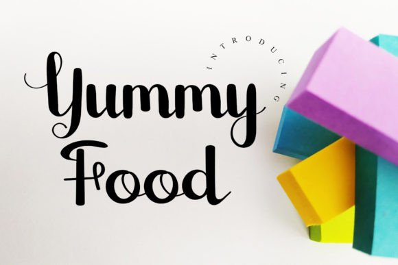 Yummy Food: A Script Font for Real Projects